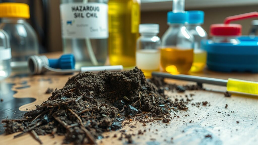 soil contaminated with oil