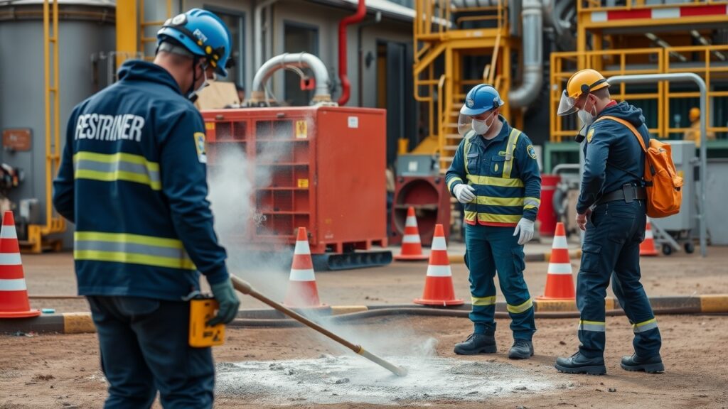 hazardous materials spill response drill